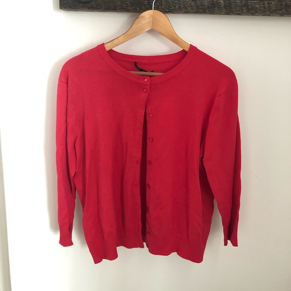 Cable & Gauge fuchsia pink cardigan - Picture 1 of 6